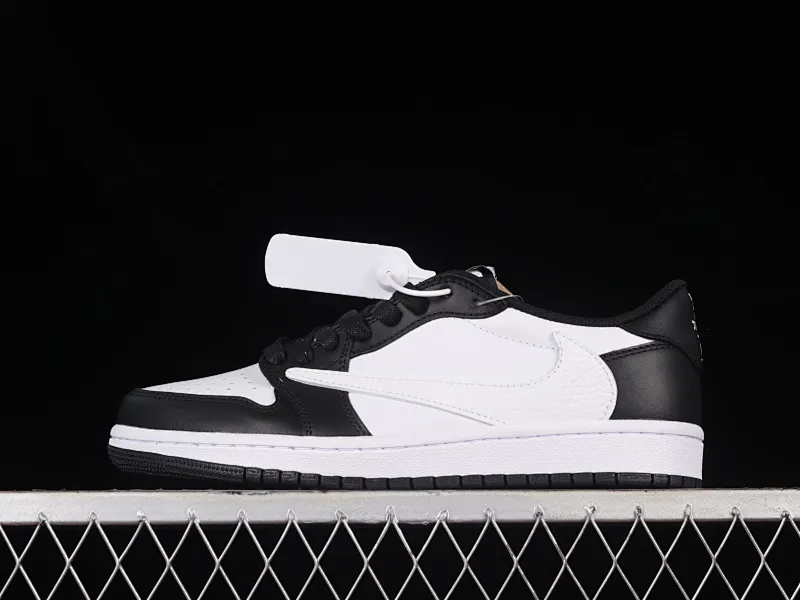 All Categories Air Jordan Jordan series basketball shoes Air Jordan 1 Low Travis Scott x Air Jordan 1 Low OG AJ1 Joe 1 black and white overhead low-top basketball shoes DM7866-007